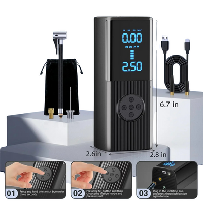 Portable Tire Inflator with Digital Display