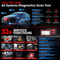 2024 LAUNCH X431 PRO Elite Launch Diagnostic Tool, Bi-Directional, ECU Online Coding, Full System, 37+ Resets Services, CANFD DOIP, FCA