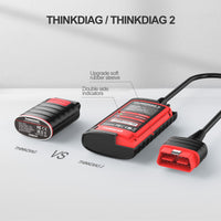 (1 Years Free Update)THINKCAR ThinkDiag 2 Full System Bluetooth Scan Tool For iOS & Android CAN-FD Bi-directional & ECU Coding OBD2 Scanner With 15+ Reset Functions