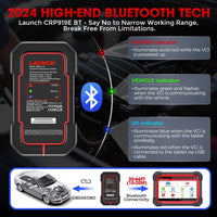 2024 LAUNCH X431 CRP919EBT Wireless CANFD & DOIP OBD2 Sanner with Bi-directional ECU Coding Functions
