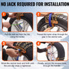 Tire Snow Chains - No Jack Required