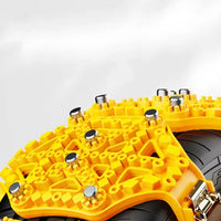Yellow Plastic Tire Snow Chains