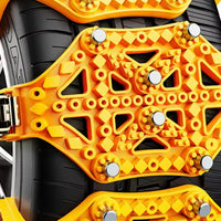 Yellow Plastic Tire Snow Chains