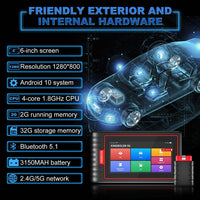 KINGBOLEN S6 OBD2 Scanner with 28 Reset Functions and Lifetime Free Update