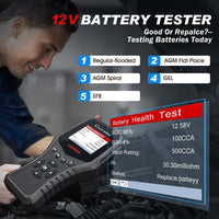 LAUNCH CRB3001 OBD2 Scanner and 12V Battery Tester