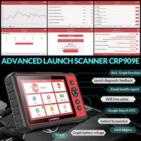 LAUNCH CRP909E 2024 Newest OE-Full System Car Scanner with 28+Reset Functions