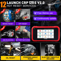 LAUNCH CRP129E V2.0 OBD2 Car Scanner Engine ABS SRS AT Diagnostic Tool