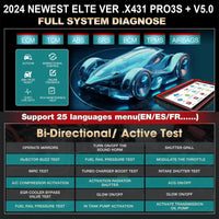 2024 LAUNCH X431 PRO3S+ V5.0 ECU Coding & Bidirectional Control With Topology Full System Bluetooth Car Diagnositc Scanner Support CANFD and DOIP(2 Years Free Update)