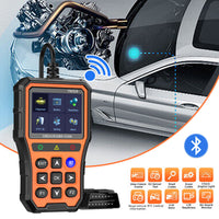 {New Release}Rilboxx YM529  Handheld & Bluetooth OBD2 Diagnostic Tool Car Check Engine Code Reader with Battery Check