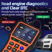 {New Release}Rilboxx YM529  Handheld & Bluetooth OBD2 Diagnostic Tool Car Check Engine Code Reader with Battery Check