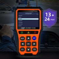 {New Release}Rilboxx YM529  Handheld & Bluetooth OBD2 Diagnostic Tool Car Check Engine Code Reader with Battery Check