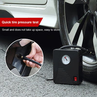 Portable Car Tire Inflator with Analog Pressure Gauge