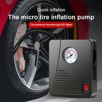 Portable Car Tire Inflator with Analog Pressure Gauge