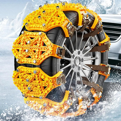 Yellow Plastic Tire Snow Chains
