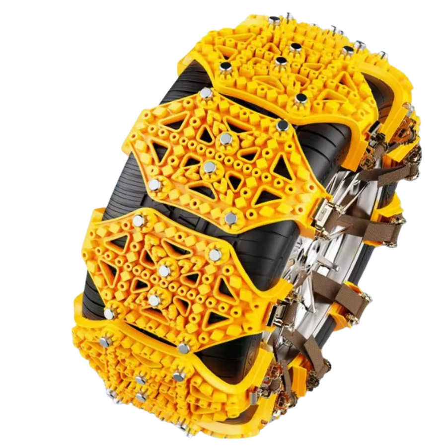 Yellow Plastic Tire Snow Chains