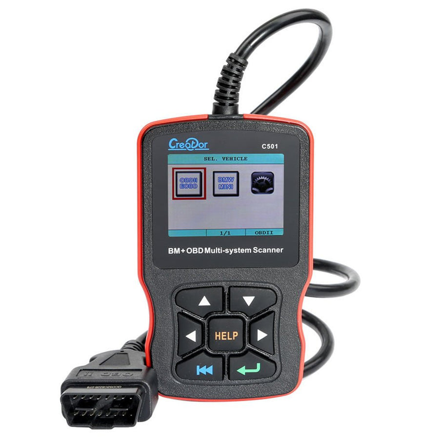 Creator C501 All System OBDII Code Reader Diagnostic Scanner For BMW/Mini Cooper with Battery Registration