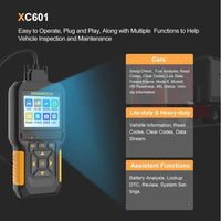 HUMZOR NC601 12-24V Multi-function OBD2 Scanner Support Car/Heavy Duty Truck