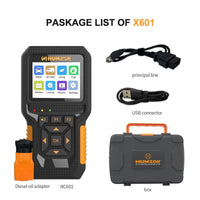 HUMZOR NC601 12-24V Multi-function OBD2 Scanner Support Car/Heavy Duty Truck