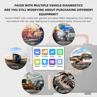 HUMZOR NC601 12-24V Multi-function OBD2 Scanner Support Car/Heavy Duty Truck