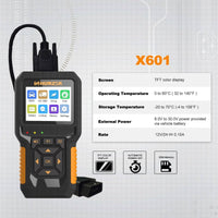 HUMZOR NC601 12-24V Multi-function OBD2 Scanner Support Car/Heavy Duty Truck