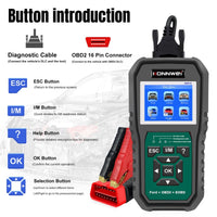 KONNWEI KW470 Professional Obd2 Scanner With Battery Tester For Ford/Lincoin