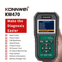 KONNWEI KW470 Professional Obd2 Scanner With Battery Tester For Ford/Lincoin