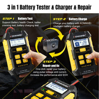 KONNWEI KW510 12V Battery Tester For TESTER & RECHARGE & REPAIR TOOL