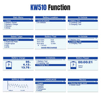 KONNWEI KW510 12V Battery Tester For TESTER & RECHARGE & REPAIR TOOL